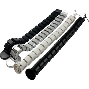 Snake Shape Cable Organizer Adjustable Wall Mounted Wire Concealer Data Cable <b>Storage</b> <b>Box</b> <b>Plastic</b> PP Minimalist Style - Product Image 1