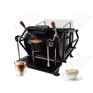 Machine à café expresso semi-automatique professionnelle ITOP 9 bars à pompe rotative, groupe unique, prix de gros usine - Product Image 5
