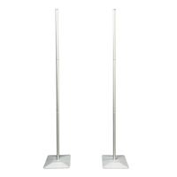 Lot de 2 supports de colonne à ballons réglables en alliage d'aluminium, supports de fleurs robustes en métal pour célébrations, usage intensif