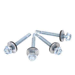 Alta qualità dimensioni del filo viti auto-foranti in acciaio al carbonio zincato composito Pad di fissaggio con esagonale rondella viti per tetto - Product Image 2