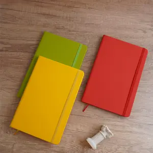 Cuaderno de cuero sintético con logotipo personalizado, cuaderno de diseño de fabricante, A5