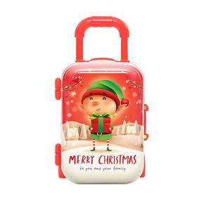 Piccola scatola di latta all'ingrosso della valigia con l'imballaggio della latta del metallo del commestibile della maniglia per i <span class=keywords><strong>biscotti</strong></span> degli spuntini della caramella per i bambini - Product Image 1