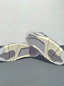 Baskets de basketball décontractées Paris Hiver Blanc/Noir – Chaussures de sport tendance 4ème génération au design moderne - Product Image 6