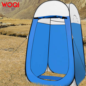Tente de douche pop-up Woqi pour 1 personne, camping en plein air, toilettes privées, vestiaire, imperméable, bleu, installation rapide - Product Image 4
