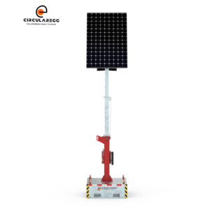 Torre de Seguridad Solar Portátil Mini para Parques Comunitarios, con Luz Integrada, Disponible en Stock - Product Image 1