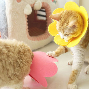 समायोज्य नियोप्ररीन एलिज़ाबेथ एंटी-लाइसेकिंग सुरक्षात्मक कॉलर व्यावहारिक रिकवरी शंकु ई-कॉलर ठोस पालतू घाव उपचार गर्दन कवर - Product Image 3