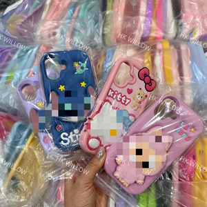 Unit price 0.49 <b>cheap</b> silicone Cases for iPhone Wholesale iphone pouch card holder camera protector Leather phonecase 17 Pro Max - Product Image 2