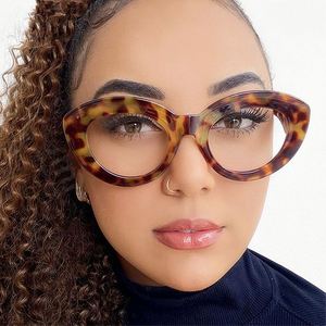 Gafas de Sol con Logotipo Personalizado, Vintage, Nuevas, para Hombre y Mujer, Lentes Transparentes, Montura de Ojo de Gato, Gafas de Computadora, Anti Luz Azul, para Mujer - Product Image 2
