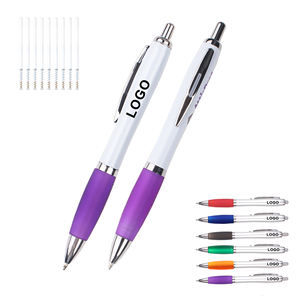 Bolígrafo de Plástico con Punta de Bola, Empuñadura de Goma Suave, en Varios Colores, Económico, al por Mayor, con Logotipo Personalizado Impreso, para Publicidad, Oficina y Escuela - Product Image 2