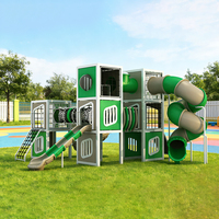 Juego de Tobogán de Plástico Personalizado para Exteriores con Varios Colores para Niños, para Jugar en el Jardín y en Entornos Educativos