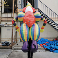Accessoire gonflable en forme de cirque, marionnette avec paréo, pour carnaval