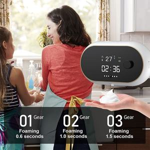 Dispensador de Jabón Eléctrico Sin Contacto, Recargable por USB, con Sensor de Movimiento Corporal, Pantalla Digital - Product Image 2