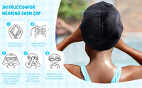 Bonnets de bain en silicone abordables avec bonnets de natation extensibles pour enfants Bonnet de bain Dreadlock