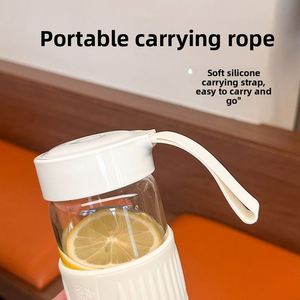 Silicone Leather Portable Cup Wholesale Office Use Eco-Friendly High Temperature Resistant <b>Tea</b> Water Separation Design Filter - Product Image 3