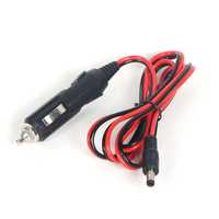 Cable de Encendedor de Cigarrillos de Cobre y PVC de 12V 24V, DC5521 5.5*2.1mm 22AWG 3A con Fusible e Indicador LED para Coche, Camión, Dashcam, GPS, Nevera Portátil