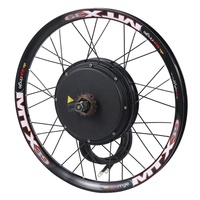 Haute puissance 48-72v 5000W e ebike moyeu moteur arrière vélo électrique kit de conversion de vélo avec écran LCD contrôleur 80A