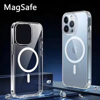 Coque transparente en PC nouvellement rigide 2025 pour iPhone 17 ,17promax, aimant le plus puissant, protection antichoc de qualité militaire, non jaunissant