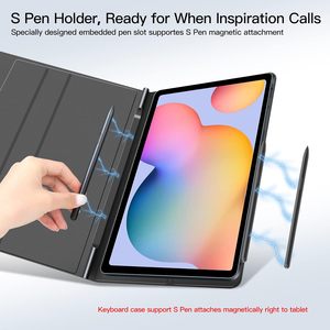 Bon marché, étui pour <span class=keywords><strong>tablette</strong></span> avec <span class=keywords><strong>clavier</strong></span> magnétique solide et amovible sans fil pour <span class=keywords><strong>Samsung</strong></span> Galaxy <span class=keywords><strong>Tab</strong></span> <span class=keywords><strong>S6</strong></span> Lite 10.4 pouces - Product Image 2