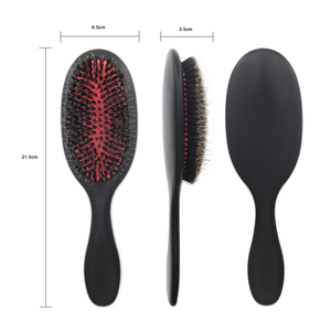 Brosse à cheveux professionnelle personnalisée pour démêler les cheveux avec des poils de sanglier pour les extensions de cheveux et les perruques - Product Image 2