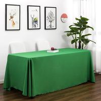 Nappe imprimée en polyester personnalisée couleur unie lavable couverture de table pour les événements publicitaires fournitures de fête promotionnelles