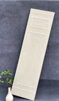 Carrelage de sol en céramique blanc rustique de style français 300x1200mm avec moulures 3D et motif en relief mat pour usage intérieur