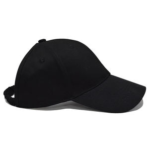 Casquette de baseball pour femme avec logo brodé OEM, ouverture pour queue de cheval, en tissu naturel, fermeture élastique - Product Image 4