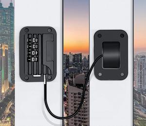 YH2157 Không Có Lỗ Trẻ Em Cửa Sổ An Toàn Mã Khóa Tủ Lạnh Ngăn Kéo Khóa Đẩy Kéo Cửa Sổ Phẳng Dày Giới Hạn - Product Image 3