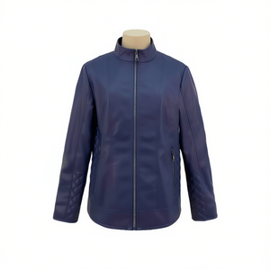 VP-77 Giacca in Pelle da Donna Taglie Forti 47-57, Cappotto Invernale - Product Image 2