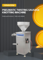 Machine à farcir et à nouer les saucisses pneumatique automatique 30-120 mm pour la transformation de la viande à usage commercial
