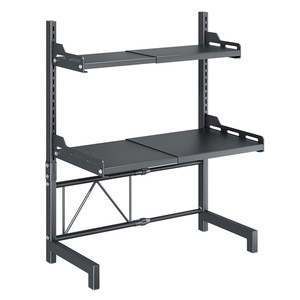 Étagère de rangement de cuisine Sea Shark en acier au carbone, réglable et extensible, pour four à micro-ondes, organisateur de comptoir multifonctionnel - Product Image 5