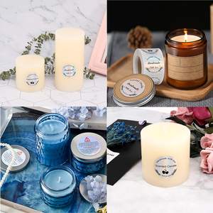 1.5インチキャンドルジャーコンテナステッカーキャンドル作りステッカー防水安全ラウンドキャンドル警告ラベル - Product Image 5