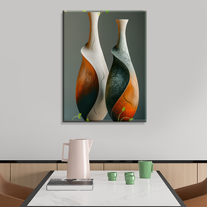 Vaso Vintage Still Life pittura a olio mensola pittura decorativa tela da parete arte FORL IV Ing Room camera da letto ufficio decorazione cucina - Product Image 3