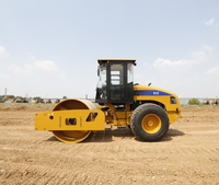 Compacteur vibrant automoteur SEM512 avec tambour à pattes de mouton en option pour le compactage des sols argileux des talus de barrages