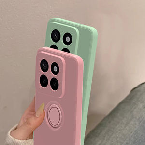 Position précise du trou Nouveau étui de téléphone portable à coque souple en silicone anti-chute et anti-dérapant avec support pour la série <span class=keywords><strong>5G</strong></span> - Product Image 4