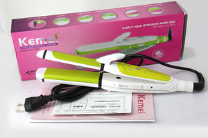 Plancha de pelo Vaper de iones negativos de un solo paso Kemei, alisador de pelo de plancha plana recargable 3 en 1, venta <span class=keywords><strong>al</strong></span> <span class=keywords><strong>por</strong></span> <span class=keywords><strong>mayor</strong></span> - Product Image 3