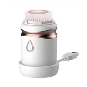 Hot Selling Ultrasonic Facial Cleansing Brush MEISIYU Electric Spin Facial Brush with 3 Replace Soft Brush