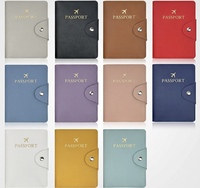 Porte-passeport personnalisé en cuir PU, étui de voyage universel, porte-cartes de luxe pour hommes et femmes