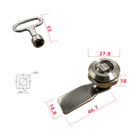 Cylindres de serrure à came à quart de tour en acier inoxydable de haute qualité, serrure à came triangulaire réglable pour armoire de serveur réseau HN