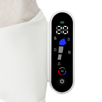 Masseur de jambes chauffant électrique avec compresse chaude et compression d'air, affichage numérique, rechargeable par Type-C