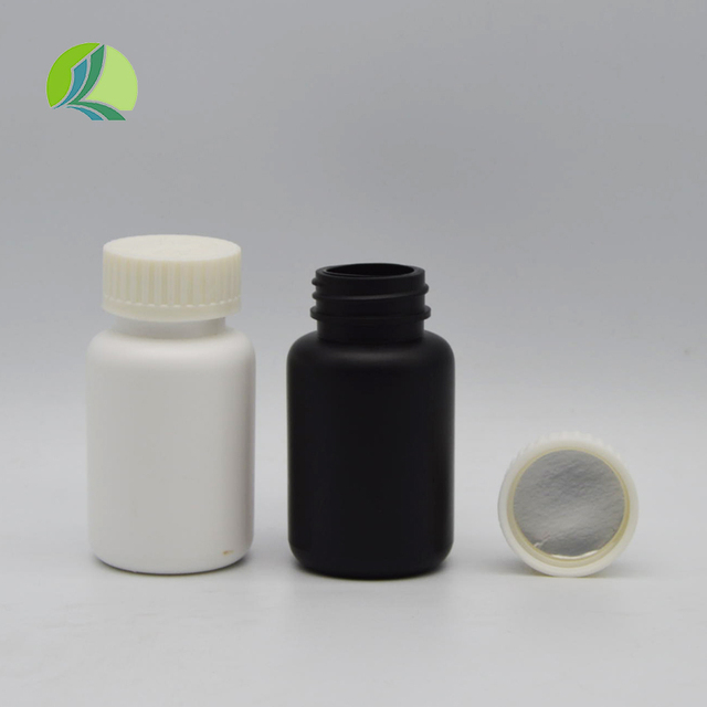Pharmaceutical 80ml HDPE White Black CRC Wide mouth Plastic Vials Pill medicine Healthcare Tablet Packaging Bottle