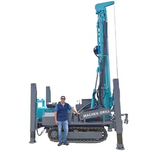 MACHEX 300 Meter Depp DTH Rock Geology Drill Rig Crawler Water Well Drill Rig Compresor de aire Drill Rig para la venta