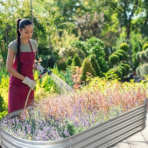 Yzvertak — lit de <span class=keywords><strong>jardin</strong></span> surélevé en <span class=keywords><strong>acier</strong></span> <span class=keywords><strong>galvanisé</strong></span>, meilleure qualité, pour jardinière de légumes - Product Image 6
