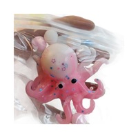 Jouet Squishy Pieuvre Transparent Super Doux Anti-Stress Kawaii Animal Marin Sensoriel pour Enfants et Adultes Vente en Gros