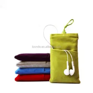 Chất lượng cao điện thoại nhung mềm Pouch vải tay áo Lint Túi pouch