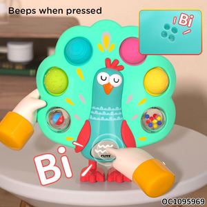 Cubo de Actividades para Bebés, Juguete Educativo Temprano con Botones, Sonidos de Mamá y Bebé, Juguetes Suaves para Entrenamiento de Dedos - Product Image 4