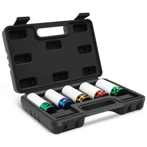 Juego de Llaves de Tubo Hexagonales Combinadas KHC, Resistentes, Coloridas, OEM, de 15-22 mm, 1/2'', 5 Piezas, Caja de Herramientas, Uso Industrial - Product Image 1