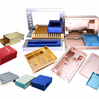 Service d'usinage CNC sur mesure pour boîtiers de circuits imprimés en acier inoxydable/aluminium, boîtier électronique, pièces de rechange métalliques anodisées, brochage