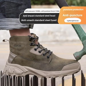 Scarpe Antinfortunistiche da Uomo con Puntale in Acciaio Allargato, Impermeabili, Antiscivolo, Leggere, per Edilizia e Industria, Ideali per l'Inverno - Product Image 5