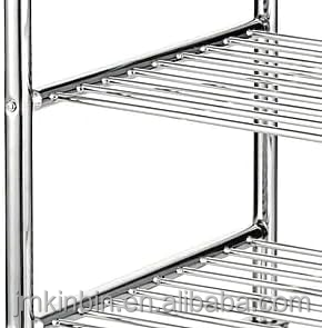 Stainless Steel Mobile Mixing Bowl Stand 2-Tier Storage Rack for Commercial <b>Kitchen</b> Bakery - Product Image 4
