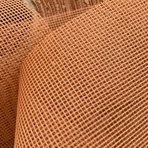 Dipped Coated Woven Polyester Grid Mesh Fabric for Rubber Hose / Tube